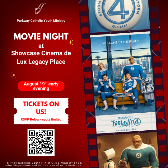 Parkway Youth Ministry Movie Night Flyer